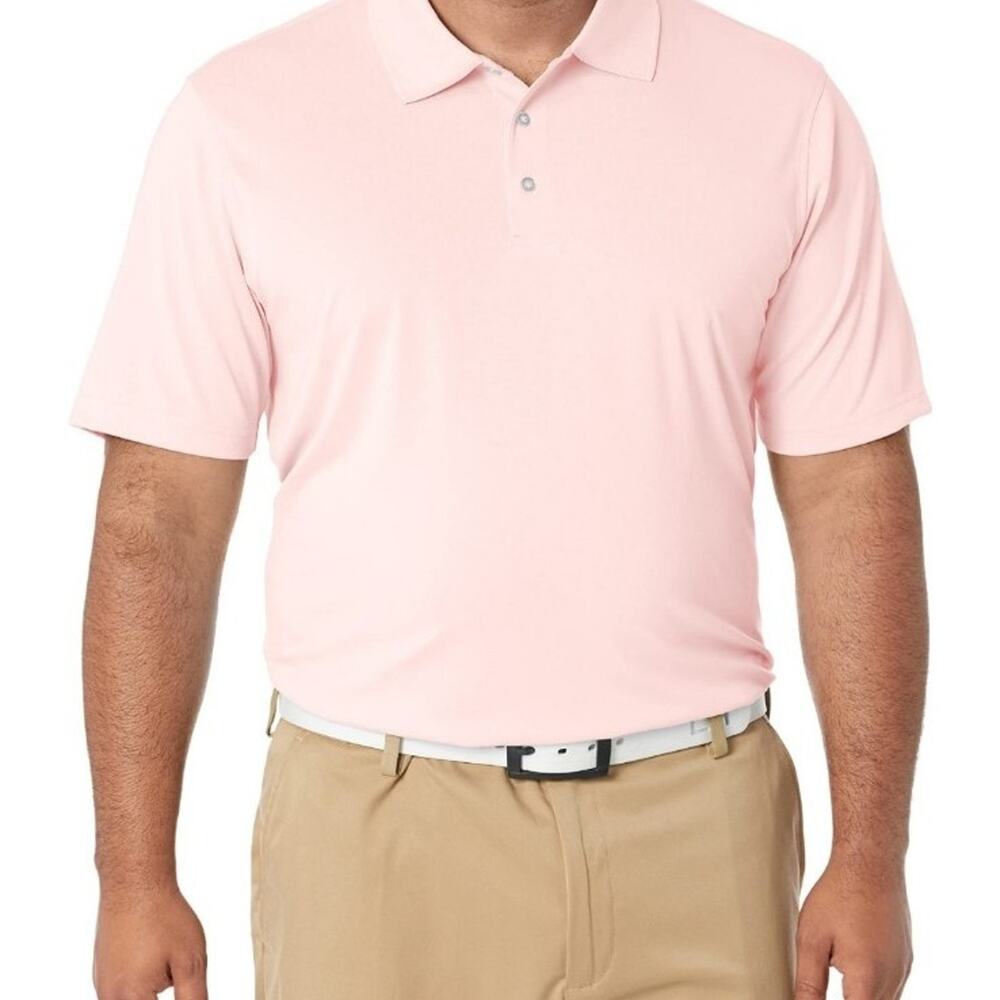 Amazon Essentials Men's Regular-Fit Quick-Dry Golf Polo Shirt, Pink, Medium